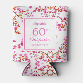 Porta-lata Cherry Blossom Floral Surpresa Rosa Pink Aniversár