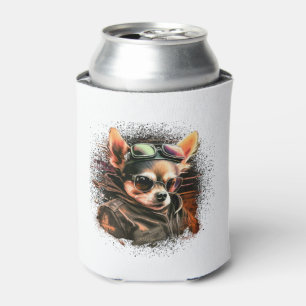 Porta-lata Chihuahua Biker - Pai de Cachorro Piloto