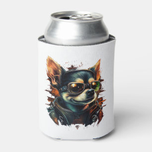 Porta-lata Chihuahua Biker - Pai de Cachorro Piloto
