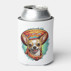 Porta-lata Chihuahua Mexico Cinco de Mayo Funny Dog