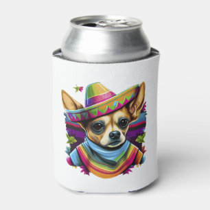 Porta-lata Chihuahua Mexico Cinco de Mayo Funny Dog