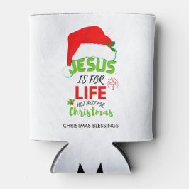Porta-lata Christian JESUS É A VIDA, não só para o Natal