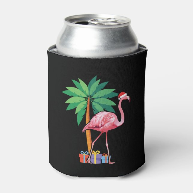 Porta-lata Christmas Flamingo (Can Front)
