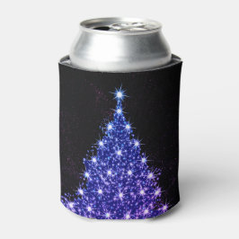 Porta-lata Christmas Party Pink Blue Tree Winter Black Rustic