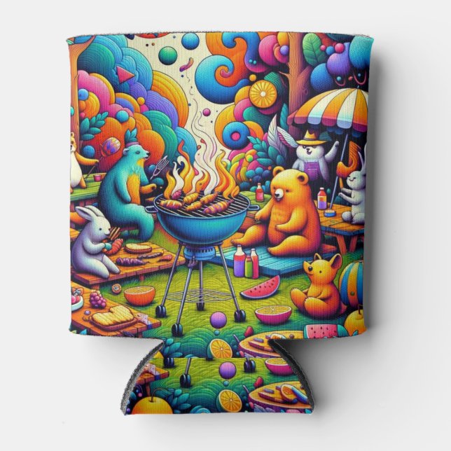 Porta-lata Churrasco cósmico (Frente)