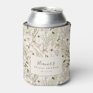 Porta-lata Chuva de Noiva Caprichosa Boho Folhagem Verde