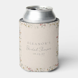 Porta-lata Chuva de Noiva Floral Personalizada de Flores Silv