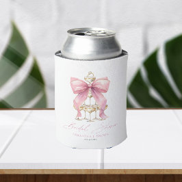 Porta-lata Chuva de Noiva Laço Coquete Rosa