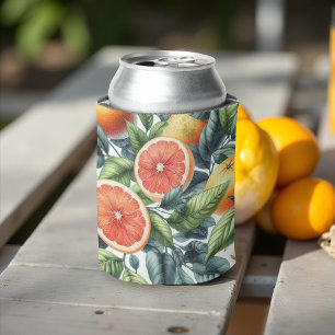 Porta-lata Chuvas Nupciais Elegantes de Laranja e Citrinos em