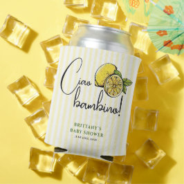 Porta-lata Ciao Bambino Lemon Chá de fraldas de Verão italian
