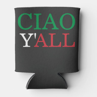 Porta-lata "Ciao Y'all" HillBilly American Humor Italiano
