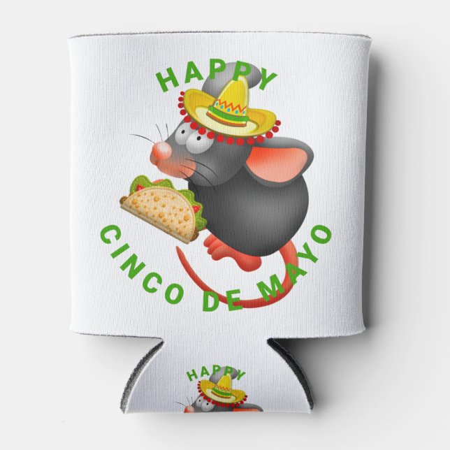 Porta-lata cinco de mayo rato (Frente)