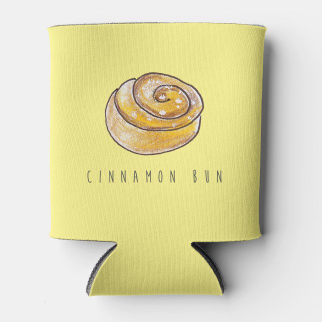 Porta-lata Cinnamon Buns Cinnamon Rolls Café Fika (Frente)