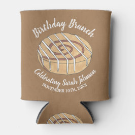 Porta-lata Cinnamon Roll Bun Paery Festa de aniversário Brunc