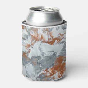 Porta-lata Cinza de pintura acrílica de cobre Fundo de Abstra