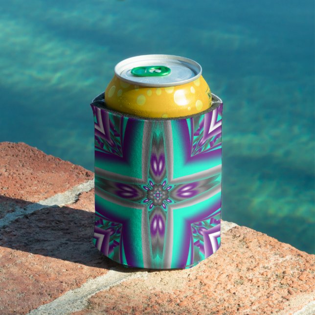 Porta-lata Círculos Concentrados Puxados Para O Ponto Abstrat (Piscina in situ)