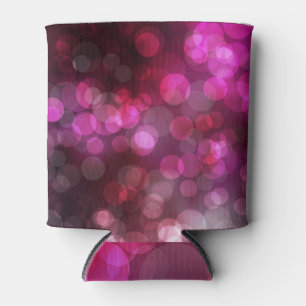 Porta-lata Círculos de safra: rosa escuro, azul.