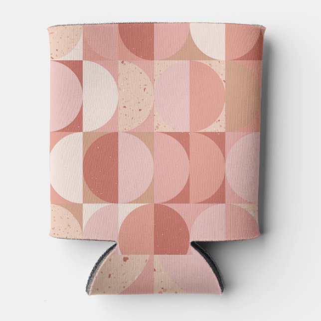 Porta-lata Círculos do século médio: Padrão Geométrico Modern (Frente)