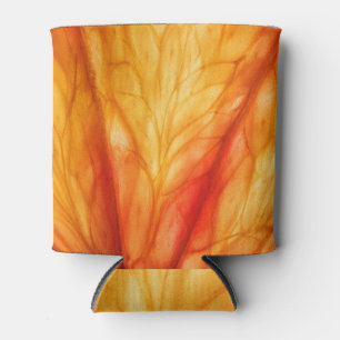 Porta-lata Citrus Macro: Abstrato de laranja sanguínea.