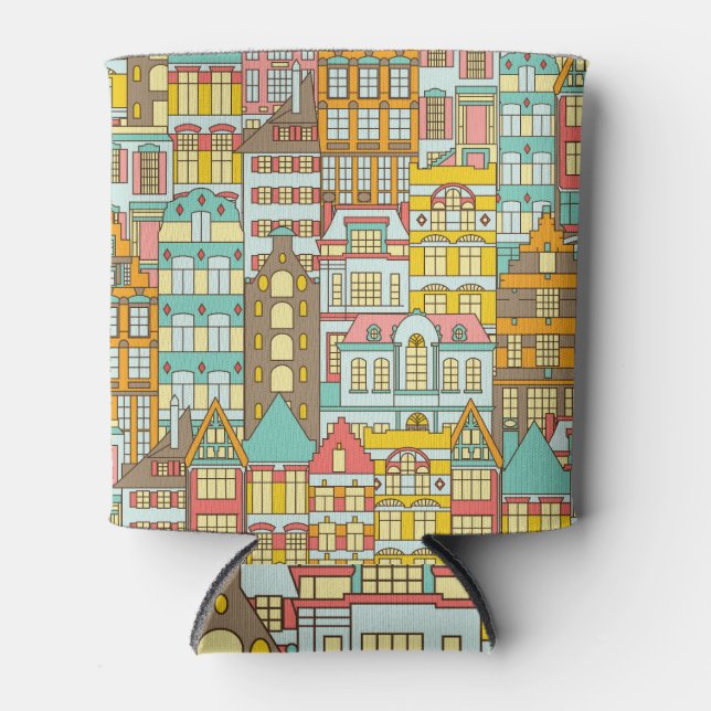 Porta-lata City Panorama Sketch: Casas Sem Olho. (Frente)