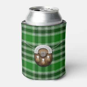 Porta-lata Clã MacDonald do Sporran antigo do Tartan das