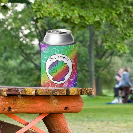 Porta-lata Clambake Rainbow Clam Shellfish Padrão