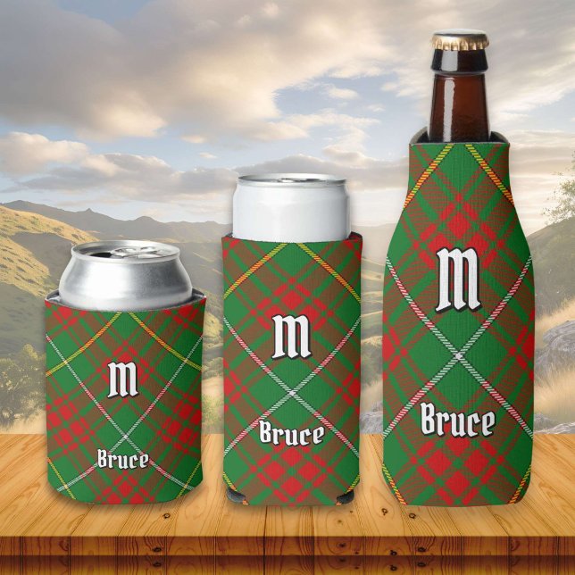 Porta-lata Clan Bruce Hunting Tartan (Criador carregado)