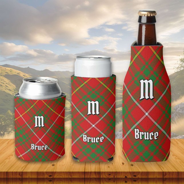Porta-lata Clan Bruce Tartan (Criador carregado)