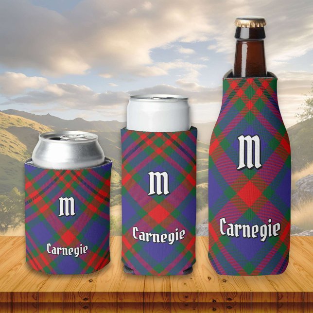Porta-lata Clan Carnegie Tartan (Criador carregado)