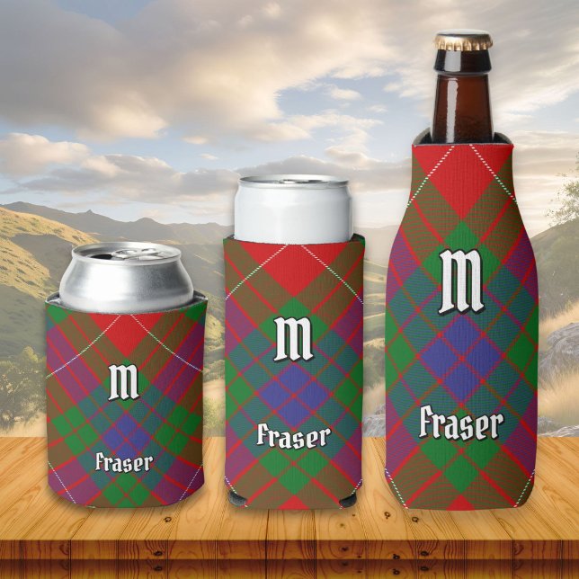 Porta-lata Clan Fraser Tartan Can Cooler (Criador carregado)