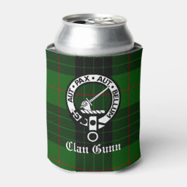 Porta-lata Clan Gunn Crest Crachá e Tartan