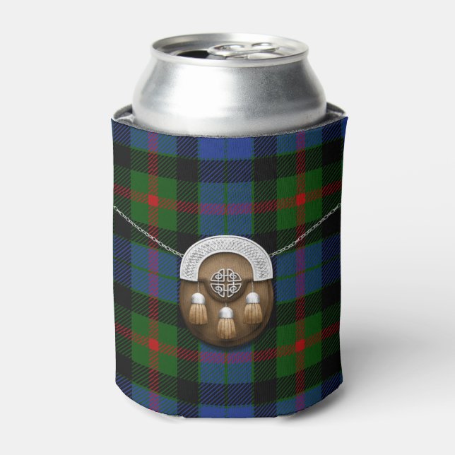 Porta-lata Clan Gunn Tartan E Sporran (Can Front)