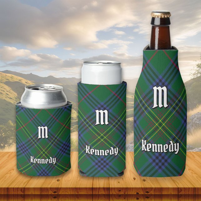 Porta-lata Clan Kennedy Tartan (Criador carregado)