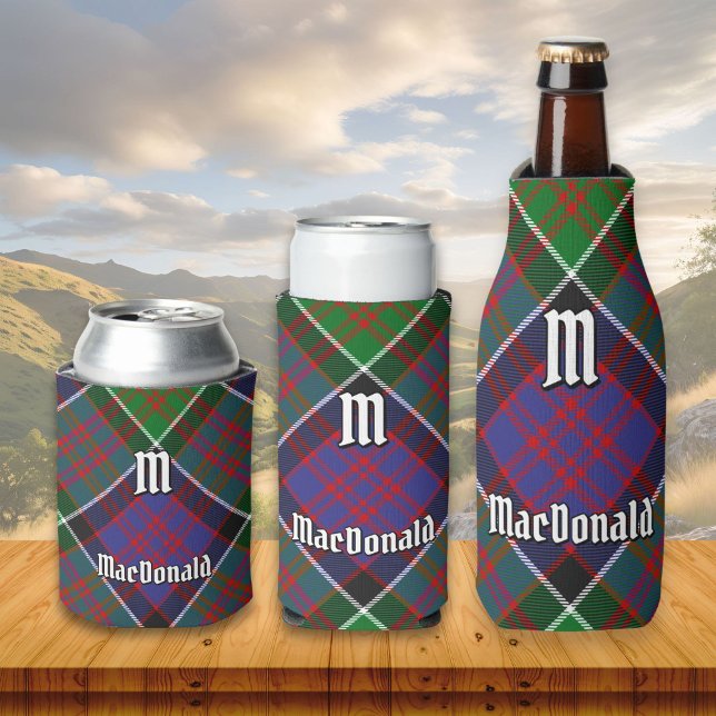 Porta-lata Clan MacDonald do Clanranald Tartan Can Cooler (Criador carregado)
