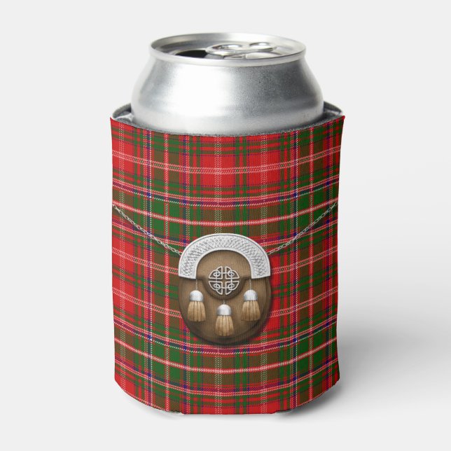 Porta-lata Clan MacDougall Tartan E Sporran Podem Resfriar (Can Front)