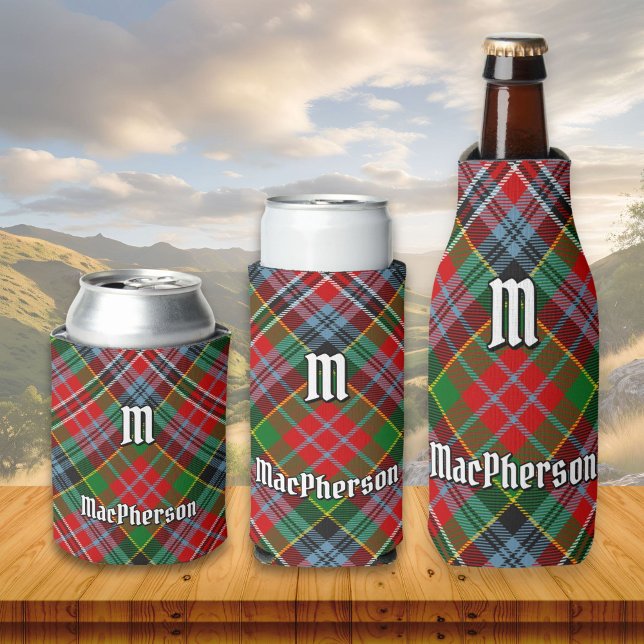 Porta-lata Clan MacPherson Tartan Can Cooler (Criador carregado)