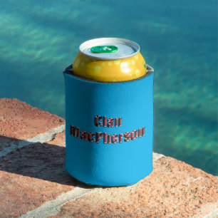 Porta-lata Clan Macpherson Tartan Name, Can Cooler