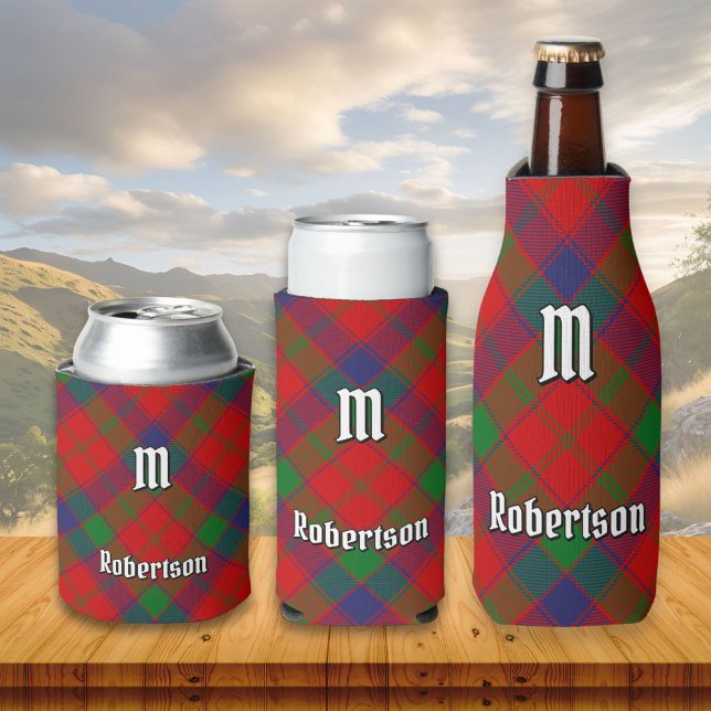 Porta-lata Clan Robertson Tartan (Criador carregado)