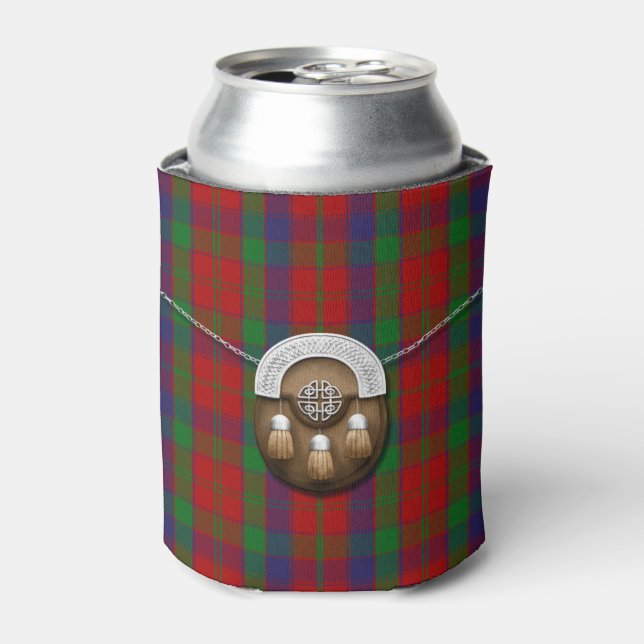 Porta-lata Clan Robertson Tartan E Sporran (Can Front)