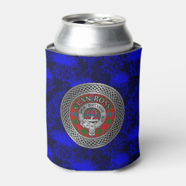 Porta-lata Clan Ross Crest & Tartan Knot