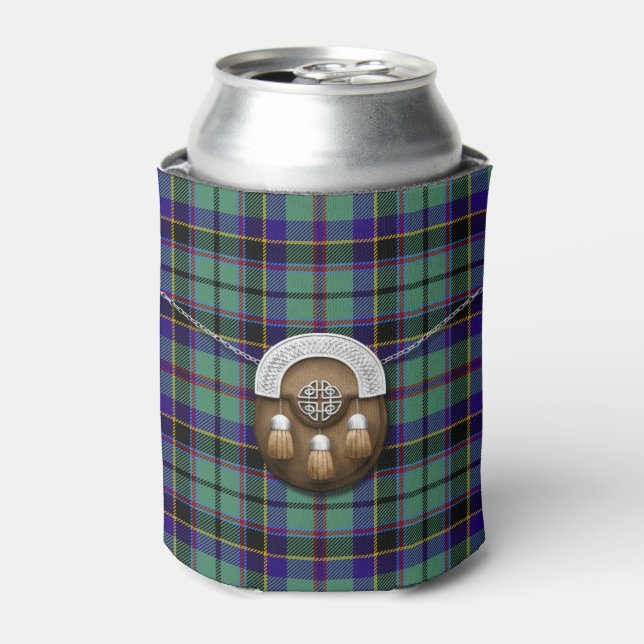 Porta-lata Clan Stevenson Tartan E Sporran (Can Front)