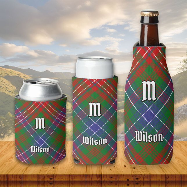 Porta-lata Clan Wilson Modern Tartan (Criador carregado)