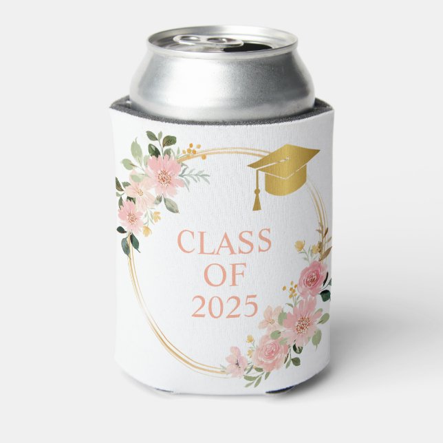 Porta-lata Classe de Graduação Floral de 2025 (Can Back)