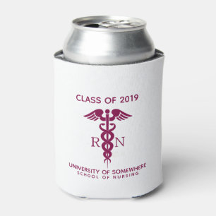 Porta-lata Classe de graduação vermelha do símbolo da