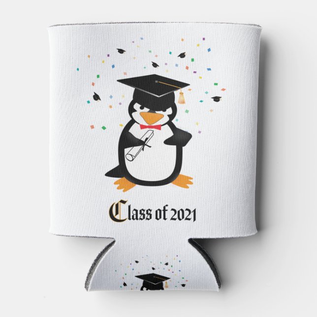 Porta-lata Classe de Pinguim de Graduação 2021 (Frente)