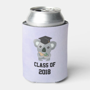 Porta-lata Classe de Urso Koala em um boné de formatura