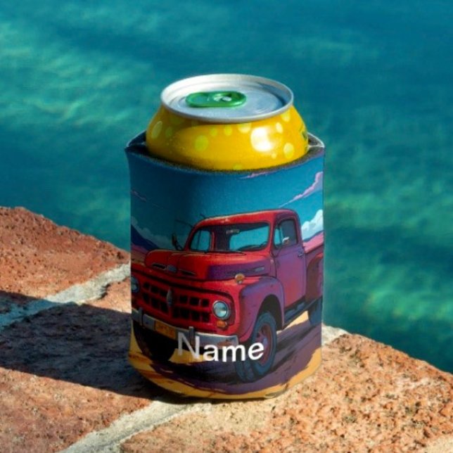 Porta-lata Clássico Caminhão de Pickup Americano (Criador carregado)