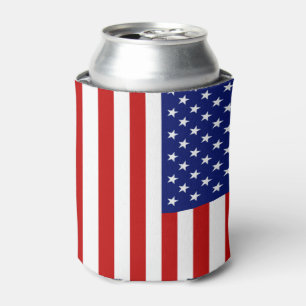 Porta-lata Clássico e Legal Bandeira Americana Patriótica