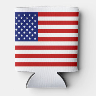 Porta-lata Clássico e Legal Bandeira Americana Patriótica