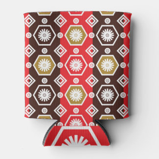 Porta-lata Clássico indonésio Batik: Elegância do Motif Veget